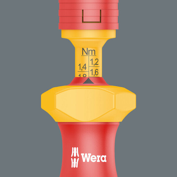 Wera 05074757001 Series 7400 VDE Kraftform adjustable torque handle (0.3-3.5 Nm), 7444 VDE x 1.7-3.5 Nm - westbasedirect.com