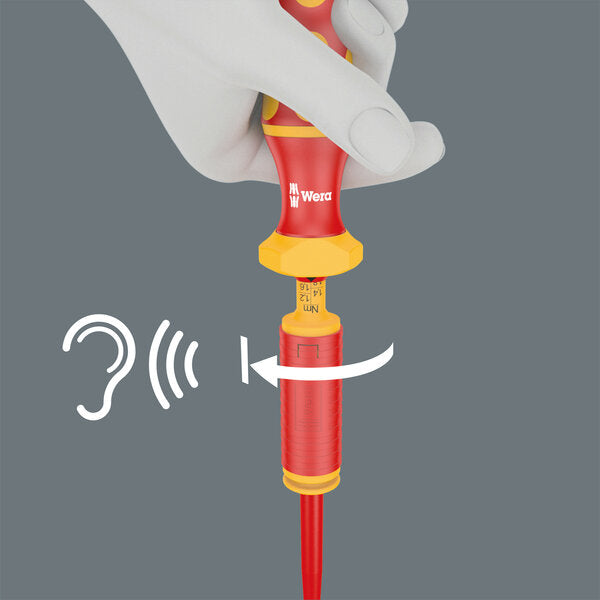 Wera 05074757001 Series 7400 VDE Kraftform adjustable torque handle (0.3-3.5 Nm), 7444 VDE x 1.7-3.5 Nm - westbasedirect.com
