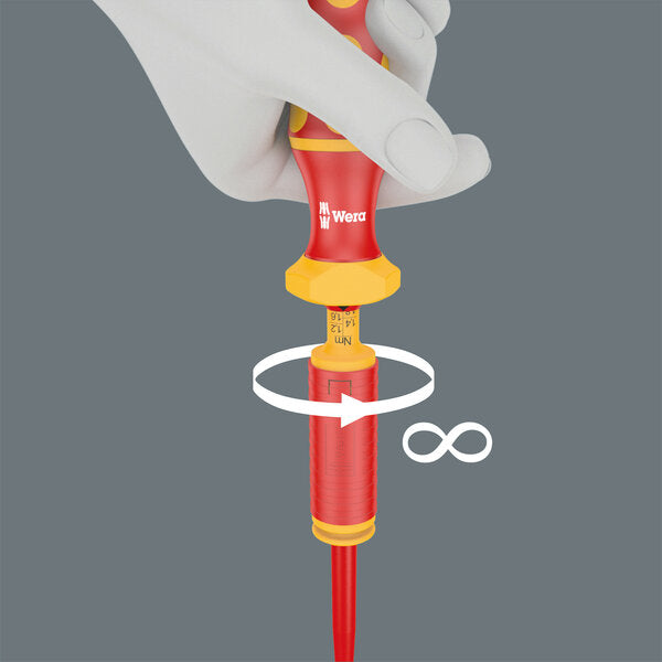 Wera 05074757001 Series 7400 VDE Kraftform adjustable torque handle (0.3-3.5 Nm), 7444 VDE x 1.7-3.5 Nm - westbasedirect.com