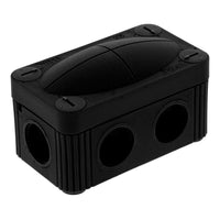 Wiska 10109571 COMBI 206 Empty Junction Box - Black