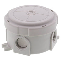 Wiska 10110629 COMBI 304 Circular Empty Junction Box - Light Grey
