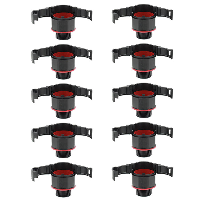 Wiska 10111986 BRACE M25 PA Polyamide Straight BraceFITTING c/w Locknut IP68, Black (Pack of 10)