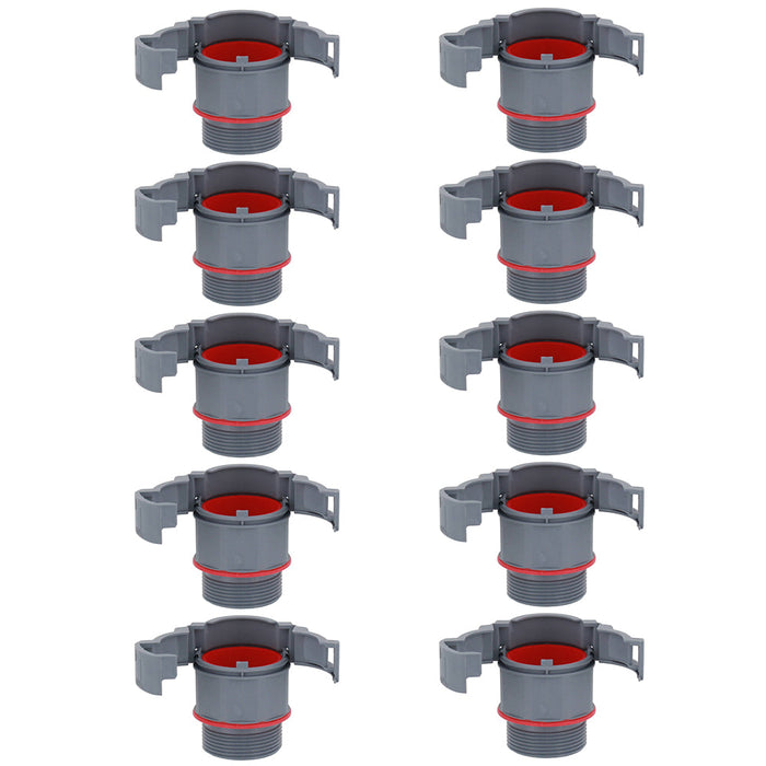 Wiska 10112337 BRACE M20 PA Polyamide Straight BraceFITTING c/w Locknut IP68, White (Pack of 10)