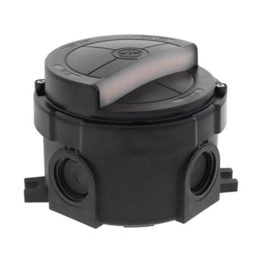 Wiska 10112591 COMBI 304 LED Light AC 2.5W IP66 Circular Junction Box - Black - westbasedirect.com