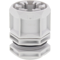 Wiska 10112715 TRISHOT ETKV-SET 20mm Cable Gland and Locknut Light Grey