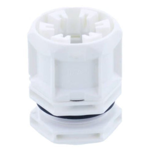 Wiska 10112913 TRISHOT ETKV-SET 20mm Cable Gland and Locknut White - westbasedirect.com