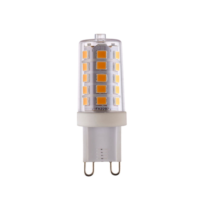 Saxby 101619 G9 470LM DIM 3000K 4.8W Gloss white pc 4.8W LED G9 SMD Warm White - westbasedirect.com