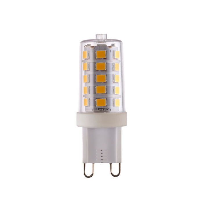 Saxby 101620 G9 470LM DIM 4000K 4.8W Gloss white pc 4.8W LED G9 SMD Cool White - westbasedirect.com