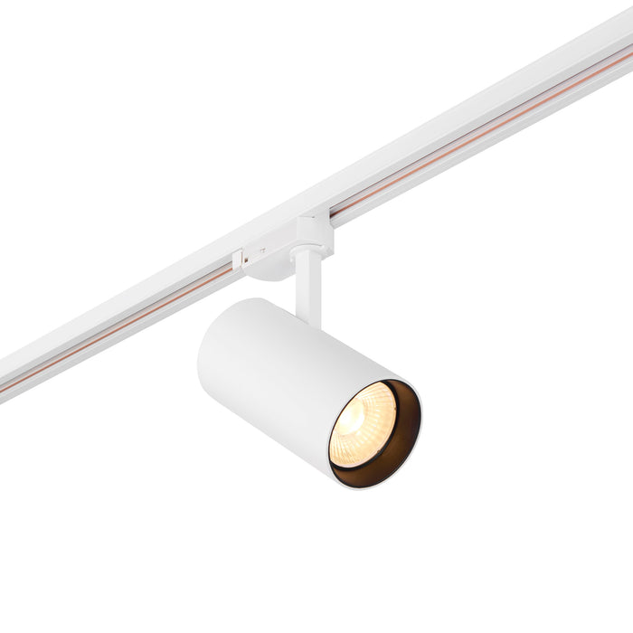 Saxby 101634 ColtLED Track Head 34W 3000K white 34W Matt white paint & clear acrylic 34W LED module (COB) Warm White - westbasedirect.com