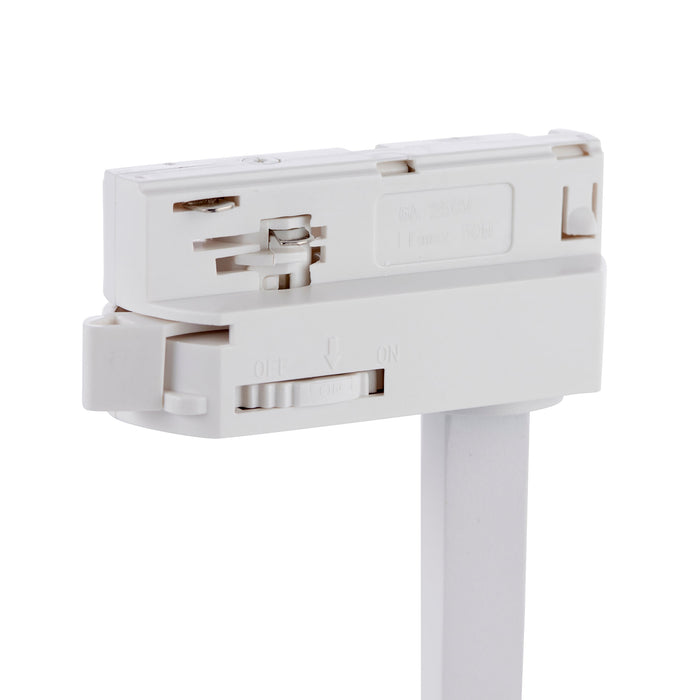 Saxby 101634 ColtLED Track Head 34W 3000K white 34W Matt white paint & clear acrylic 34W LED module (COB) Warm White - westbasedirect.com