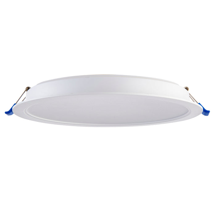 Saxby 103838 Circo 24W 24W Matt white textured pc & opal ps plastic 24W LED module (SMD 2835  CCT) CCT - westbasedirect.com