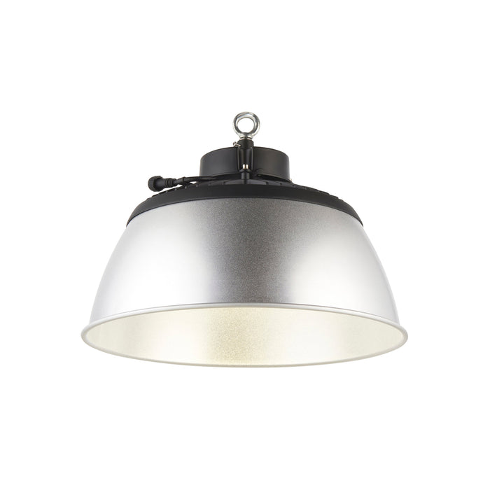 Saxby 106739 Helios Aluminium shade for 150W and 200W Satin silver grey aluminium effect - westbasedirect.com