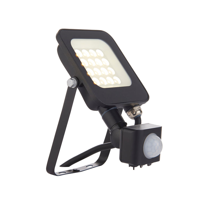 Saxby 108672 Guard PIR Override 10W IP65 10W Matt black paint & clear glass 10W LED module (SMD 2835) Cool White - westbasedirect.com