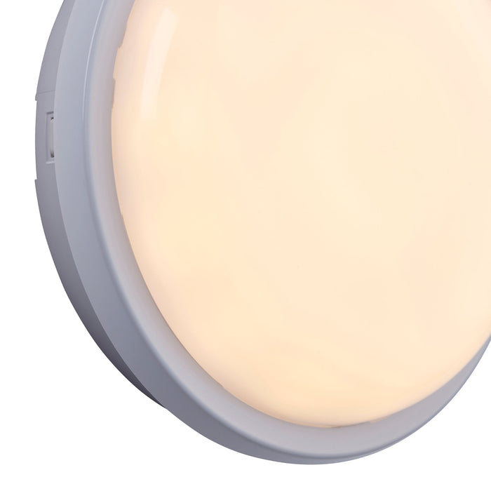 Saxby 108745 Rond Plus CCT IP65 15W Opal & gloss white pc 15W LED module (SMD 2835  CCT) CCT - westbasedirect.com