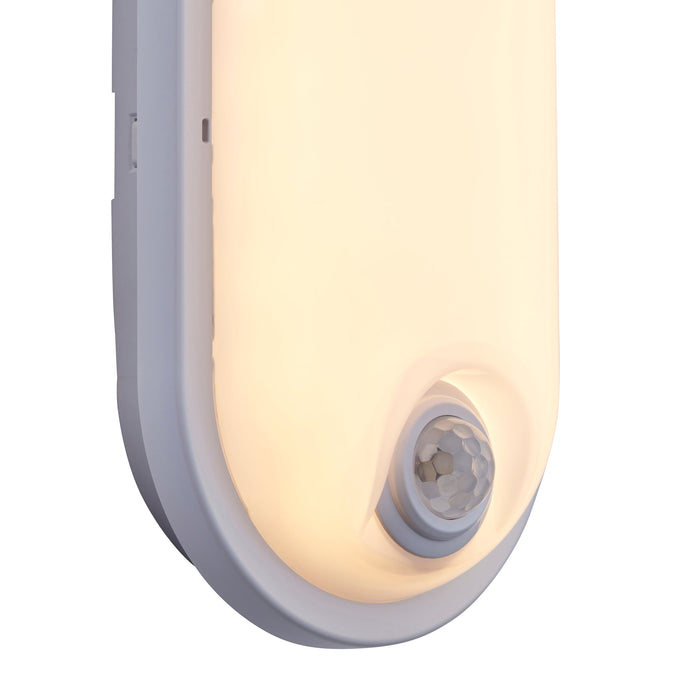 Saxby 108748 Pillo Plus CCT pIR IP65 15W Opal & gloss white pc 15W LED module (SMD 2835 CCT) CCT - westbasedirect.com