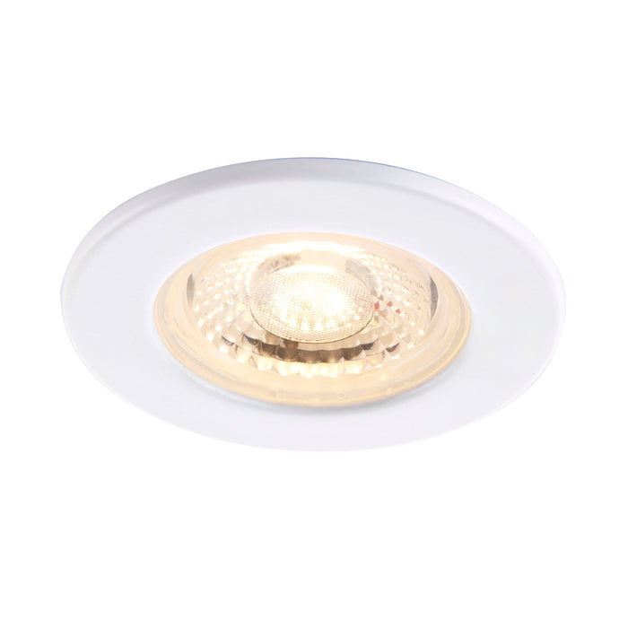 Saxby 109804 ShieldECO CCT single IP65 5W Matt white paint & clear acrylic 5W LED module (SMD 2835  CCT) CCT - westbasedirect.com