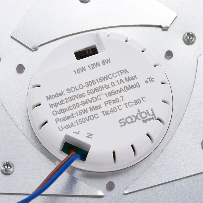 Saxby 110965 Core CCT standard IP65 15W Gloss white & opal pc 15W LED module (SMD 2835  CCT) CCT - westbasedirect.com