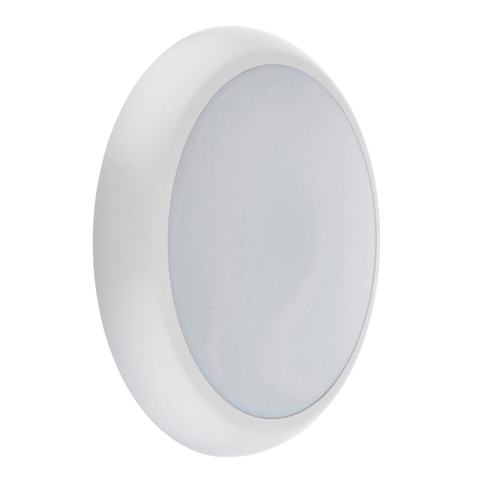 Saxby 110966 Core CCT microwave IP65 15W Gloss white & opal pc 15W LED module (SMD 2835  CCT) CCT - westbasedirect.com