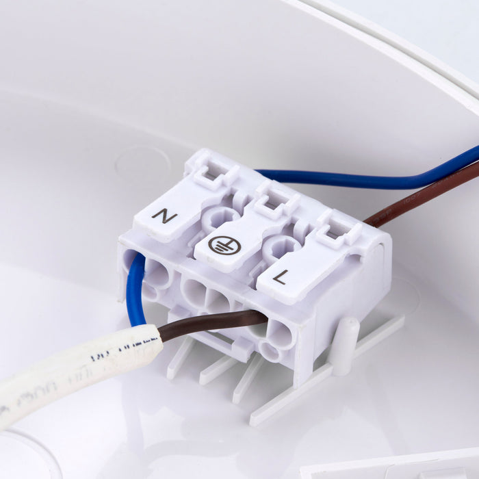 Saxby 110966 Core CCT microwave IP65 15W Gloss white & opal pc 15W LED module (SMD 2835  CCT) CCT - westbasedirect.com