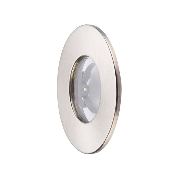 Saxby 111575 Saxby ShieldONE 65 Bezel iP65 - Satin Nickel IP65 Satin nickel effect plate - westbasedirect.com