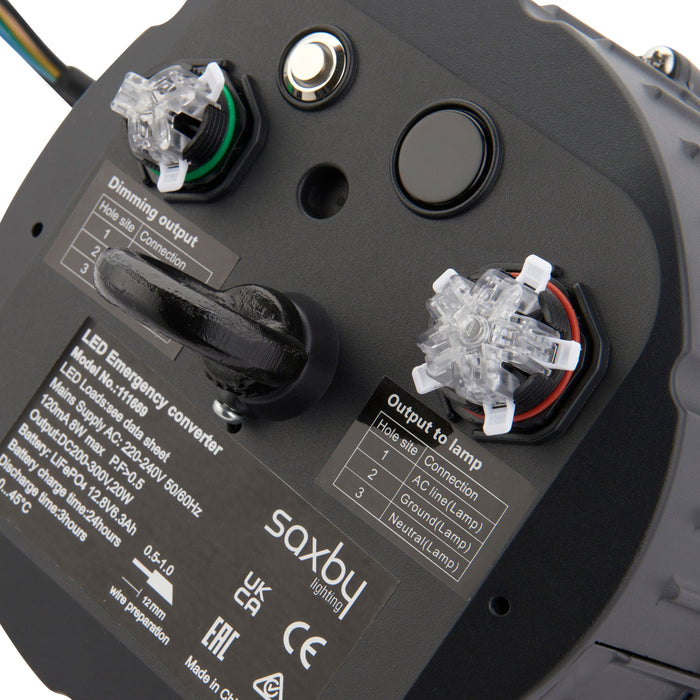 Saxby 111669 AltumPRO Accessory emergency Kit EM IP65 Matt black paint - westbasedirect.com