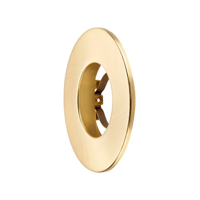 Saxby 113279 Saxby ShieldONE 65 Bezel fixed - Satin Brass Matt white paint - westbasedirect.com