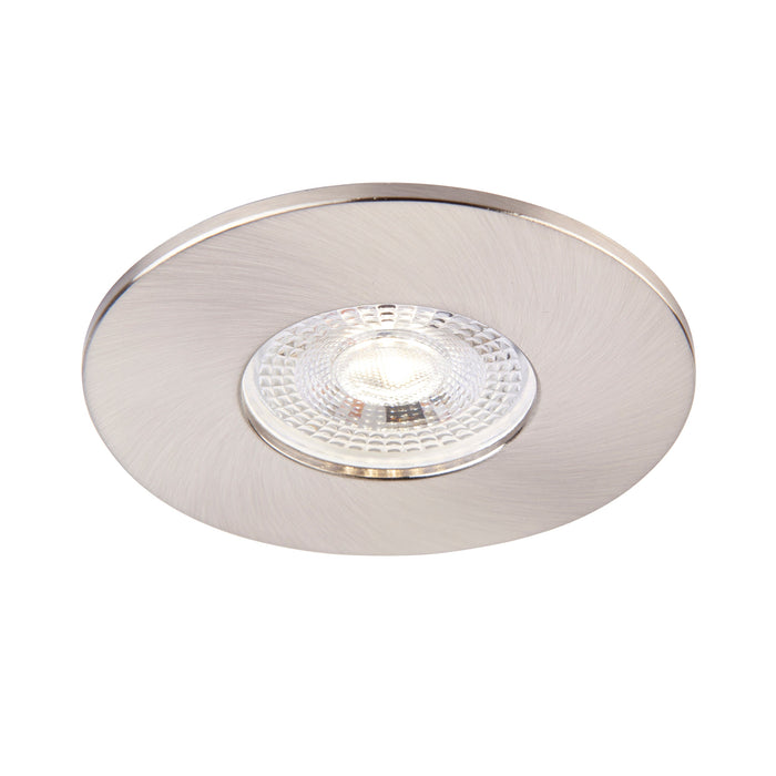 Saxby 113292 Saxby ShieldONE 75 Bezel fixed - Satin Nickel Satin nickel effect plate - westbasedirect.com