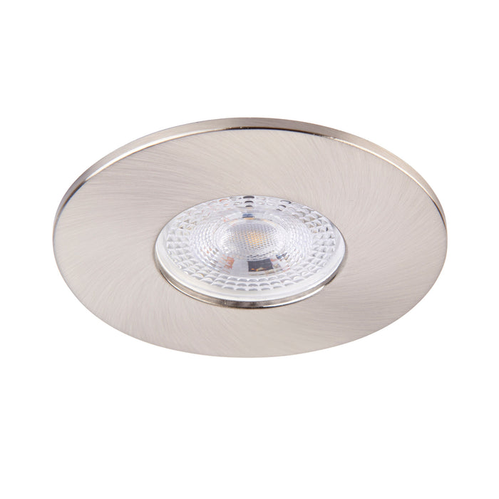 Saxby 113292 Saxby ShieldONE 75 Bezel fixed - Satin Nickel Satin nickel effect plate - westbasedirect.com