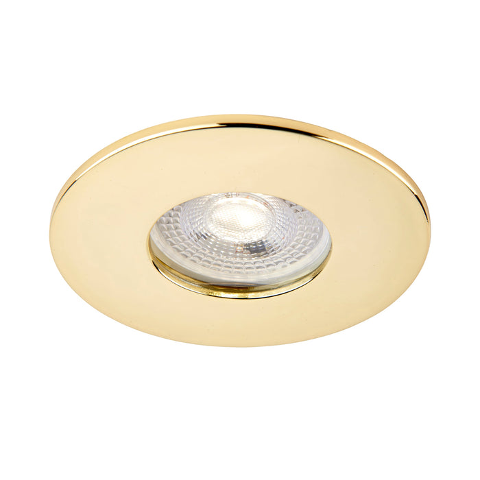 Saxby 113306 Saxby ShieldONE 75 Bezel iP65 - Brass IP65 Brass effect plate - westbasedirect.com