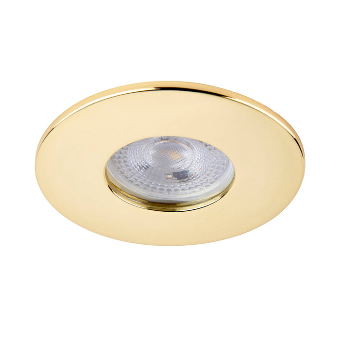 Saxby 113306 Saxby ShieldONE 75 Bezel iP65 - Brass IP65 Brass effect plate - westbasedirect.com
