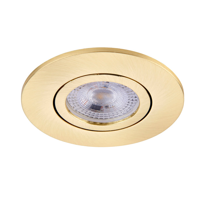 Saxby 113316 Saxby ShieldONE 75 Bezel tilt - Satin Brass Satin brass effect plate - westbasedirect.com