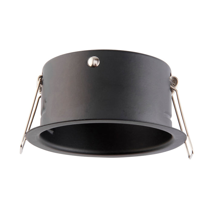 Saxby 113322 Saxby ShieldONE 75 fire-rated Open Can - 10 Pack 10W Matt black paint 10 x 10W LED GU10 Cool White - westbasedirect.com