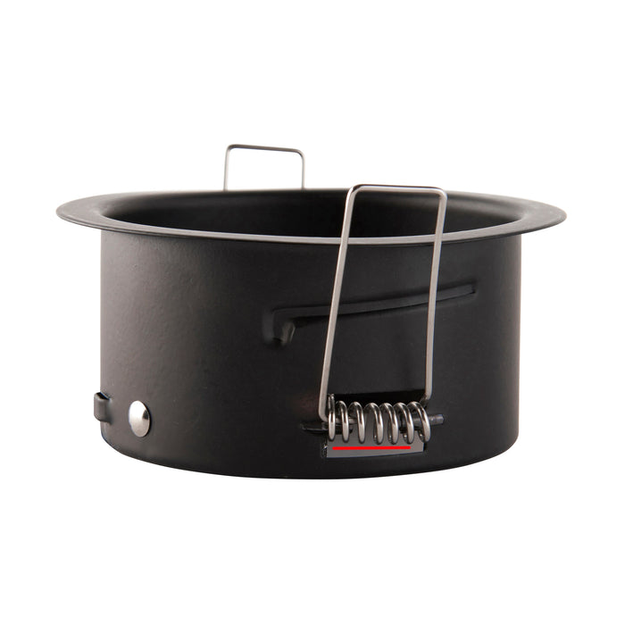 Saxby 113322 Saxby ShieldONE 75 fire-rated Open Can - 10 Pack 10W Matt black paint 10 x 10W LED GU10 Cool White - westbasedirect.com