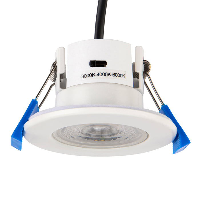 Saxby 113639 ShieldECO 3CCT 10 Pack IP65 5W Matt white paint & clear acrylic 5W LED module (SMD 2835  CCT) CCT - westbasedirect.com