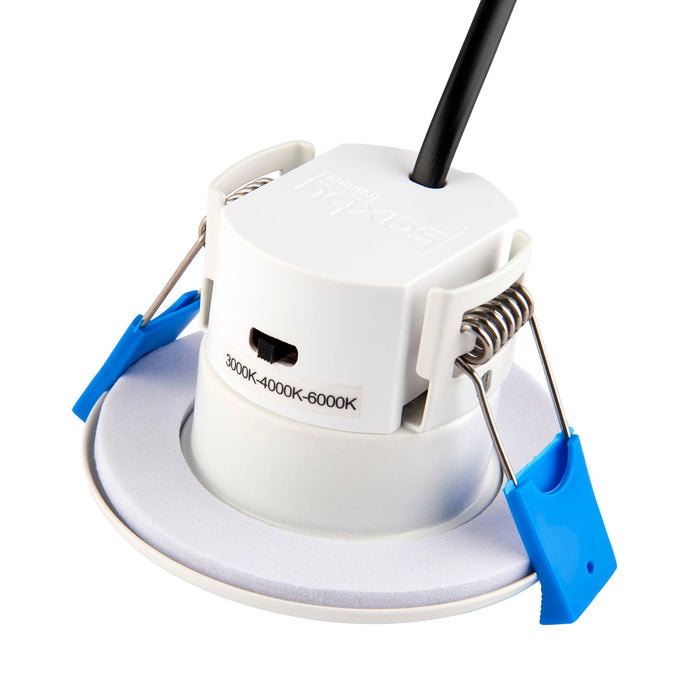 Saxby 113639 ShieldECO 3CCT 10 Pack IP65 5W Matt white paint & clear acrylic 5W LED module (SMD 2835  CCT) CCT - westbasedirect.com