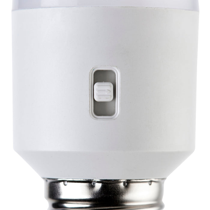 Saxby 113969 E27 LED Stick CCT 3000K/4000K/6000K/720LM 8W Opal pc & gloss white plastic & bright nickel plate 8W LED E27 CCT - westbasedirect.com