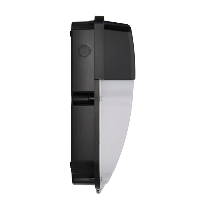 Saxby 114571 Lucca CCT photocell IP65 30W Opal & matt black textured pc 30W LED module (SMD 2835  CCT) CCT - westbasedirect.com