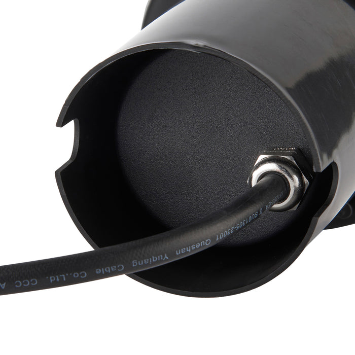 Saxby 114578 Pillar round IP67 7W Brushed stainless steel & clear glass 7W LED GU10 - westbasedirect.com
