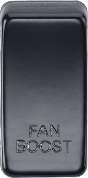 Knightsbridge GDBOOSTMB Switch Cover "FAN BOOST" - Matt Black - westbasedirect.com