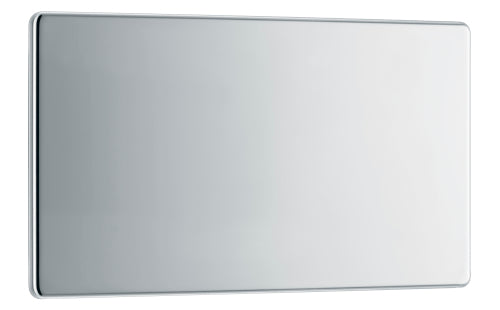 BG FPC95 Flatplate Screwless Double Blanking Plate - Polished Chrome - westbasedirect.com