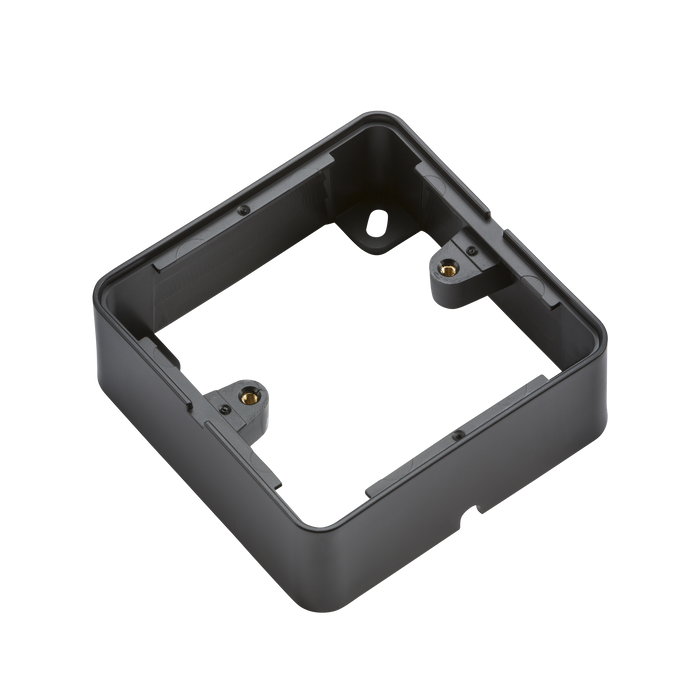 Knightsbridge 1GSBBK 1G Surface Box - Black - westbasedirect.com