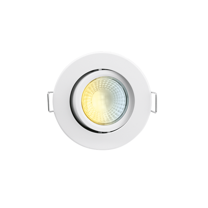 Aurora AU-R62CWSFF 230V 4W/6W LED IP65 Adjustable Dimm. Fire Rated Downlight FastRFix White 3000K/4000K/5700K - westbasedirect.com