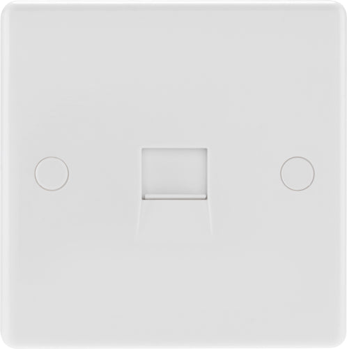 BG 9BTMI/1 White Square Edge Master Telephone Socket (IDC) - westbasedirect.com
