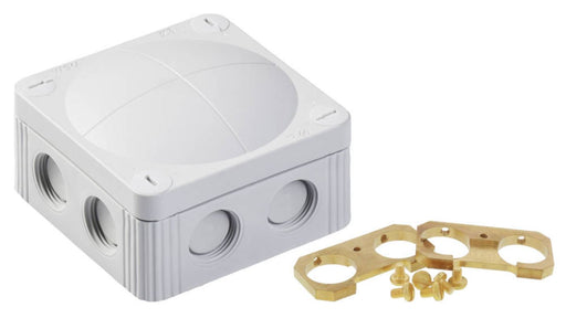 Wiska 308/5/EC/W COMBI A.C.E Kit 308/5 Junction Box + Earthing Bar - White - westbasedirect.com
