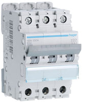 Hager NBN350A 50A Triple Pole B Curve 10kA MCB
