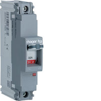 Hager HDA030E 32A 18kA Single Pole Fixed Thermal TM MCCB h3 x160