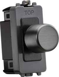 Knightsbridge GDM022SB 6A 1G 2-Way Dummy Dimmer Module - Smoked Bronze