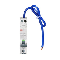 Wylex NHXS1C40 40A 30mA SP+N C Curve 6kA Type A Compact RCBO
