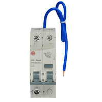 Wylex WRCBL50C2 50A 30mA 2 Module SP+N C Curve 6kA Type A RCBO