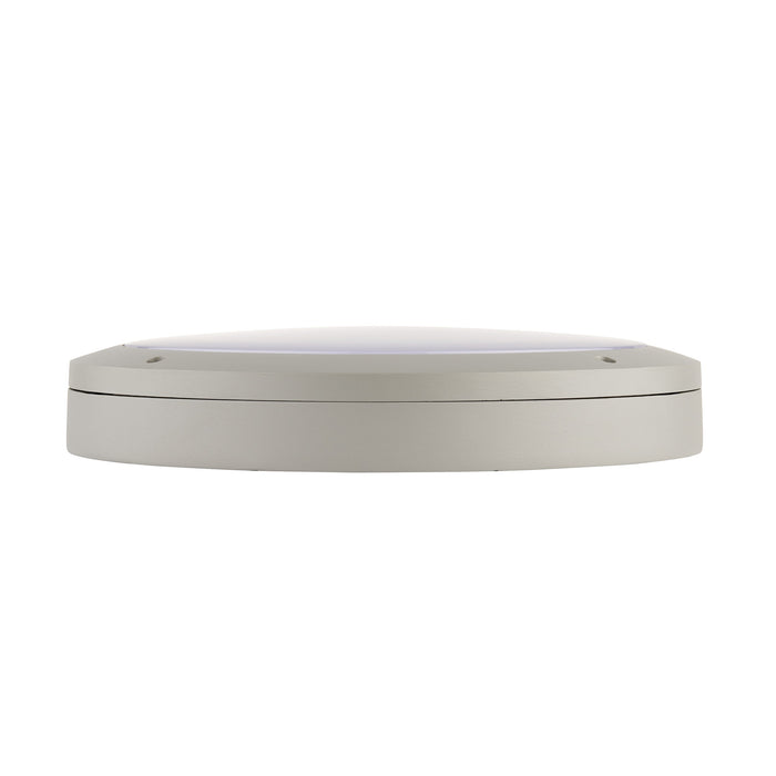Saxby 61647 Luik plain casing IP65 18W Textured grey paint & opal pc 18W LED module (SMD 3030) CCT - westbasedirect.com